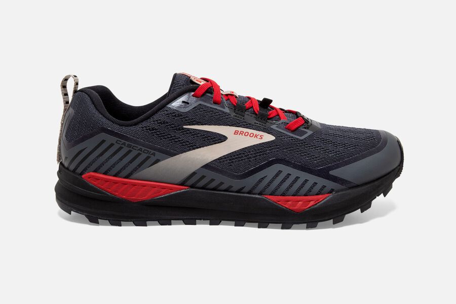 Brooks Cascadia 15 Gtx Trail Löparskor Herr - Svarta/Röda - 4058-GRPOJ